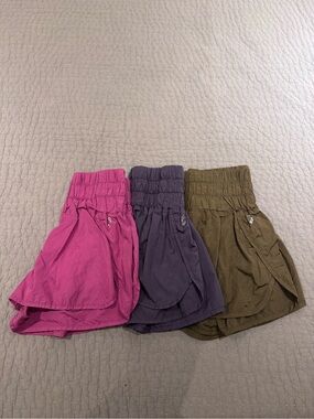 Free People Movement The Way Home Shorts Bundle in Pink, Purple, & Green